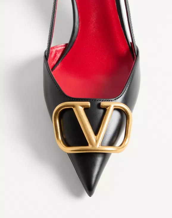 Valentino Vlogo Signature Calfskin Slingback Pump 40Mm / 1.6 In. - Image 2